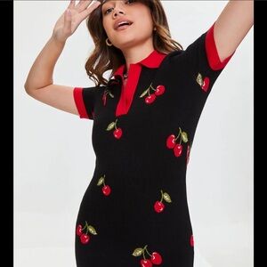 Forever 21 Knit Cherry Dress